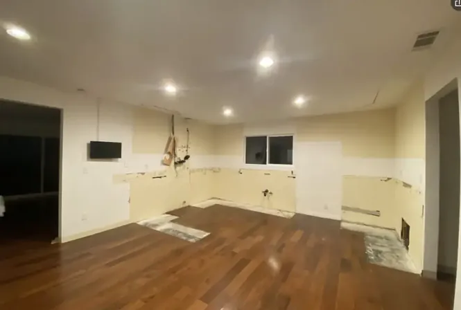 Interior demolition work in progress at a Southern California home